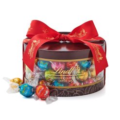 【Lindt公式】リンツ Lindt チョコレート リンドールギフトボックス 母の日 ギフト 54個入 個包装 手提げ袋付き ショッピングバッグL付